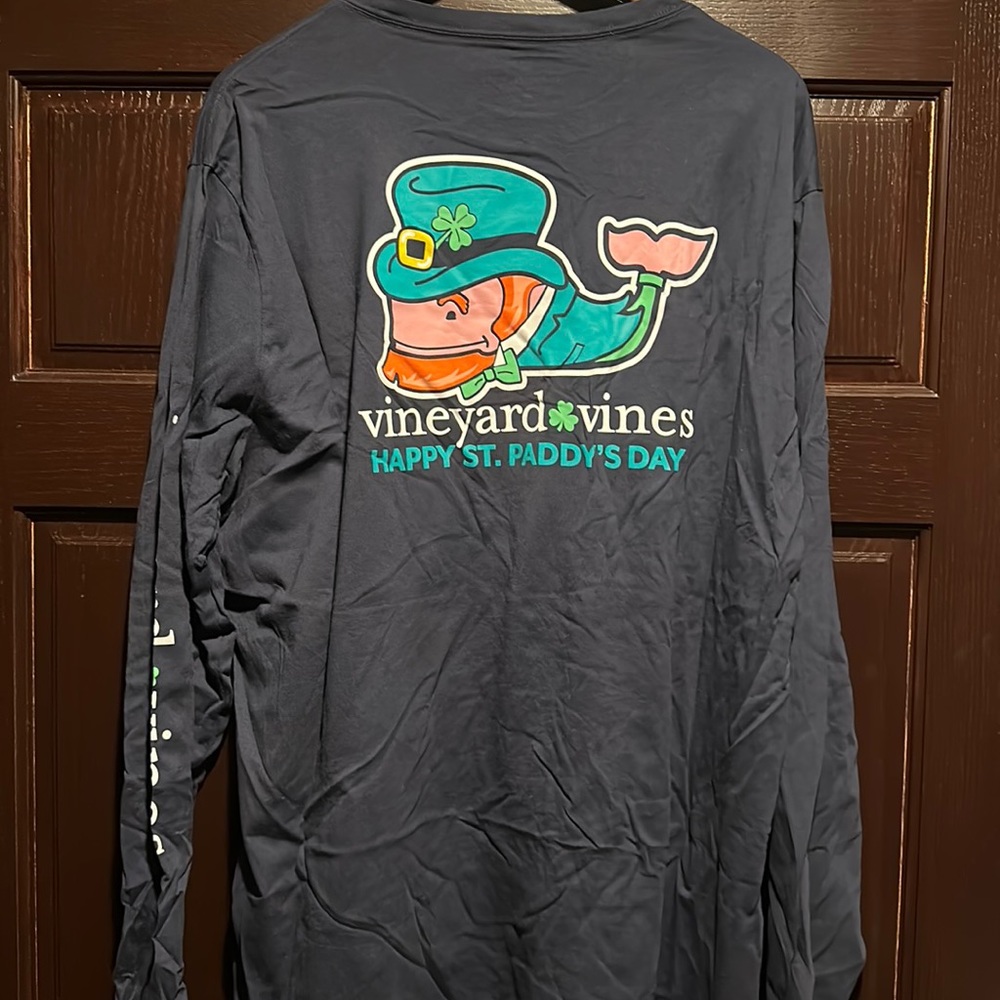 Men’s vineyard vines XXL long sleeve st Patrick’s day with leprechaun whale